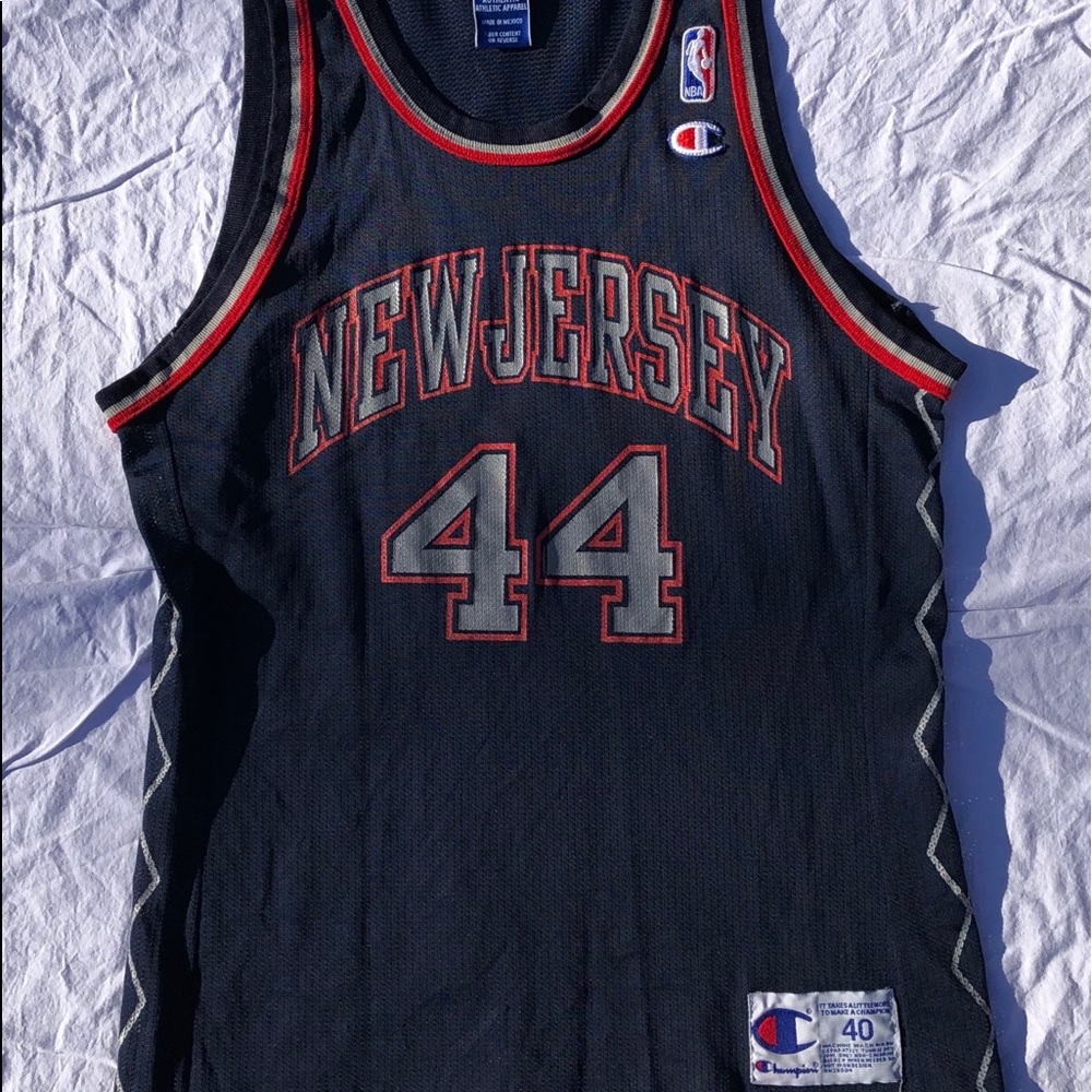 Vintage Champion Van Horn New Jersey Nets Jersey
